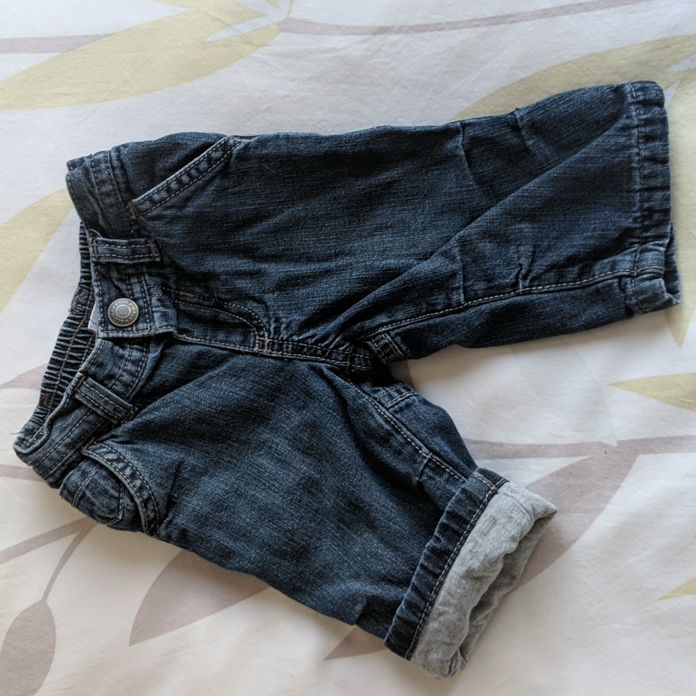 *4/$20* Old Navy cotton lined jeans 0-3 mo